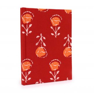 Cotton Bound Notebook 20x15cm - 96 pages - Roses