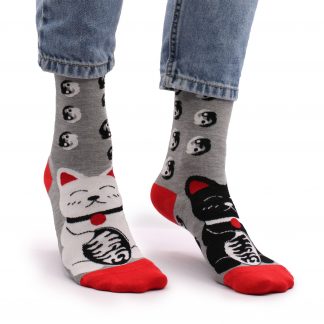 Hop Hare Bamboo Socks S/M - Lucky Cats 