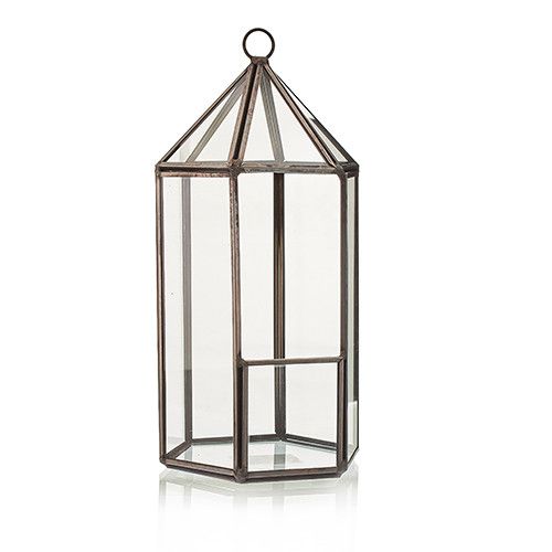 Glass Terrarium - Lantern Shape - Image 2